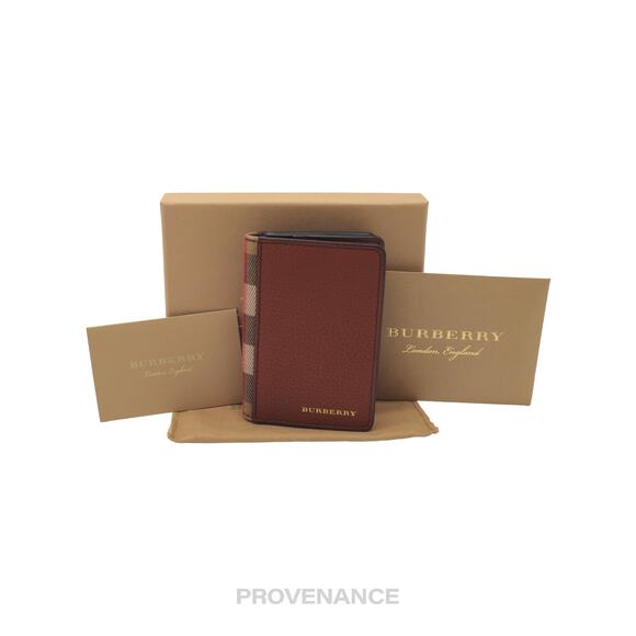 🔴 Burberry Pocket Organizer Wallet - Nova Check - Picture 1 of 9